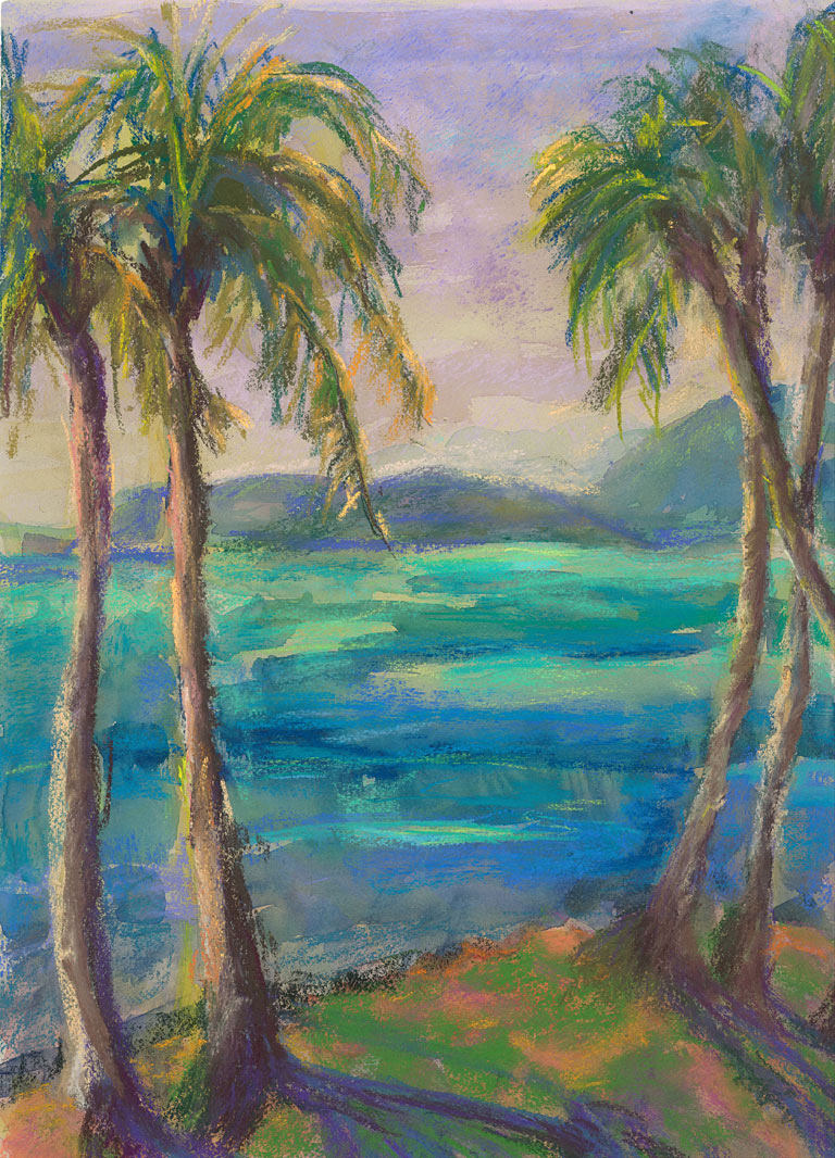 Palms Overlooking the Bay