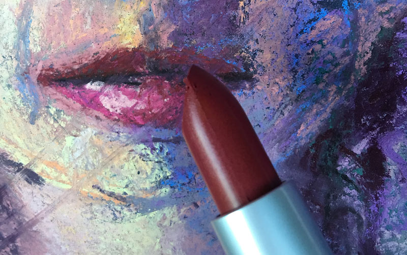 Lipstick and artwork, Growing More Beautiful